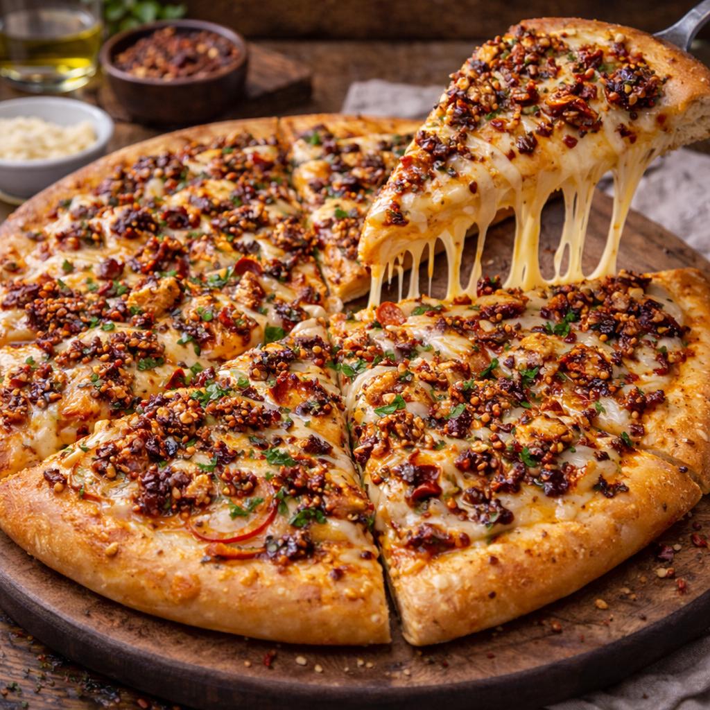 Garlic Butter Chili Crunch Pizza Garlic Butter Chili Crunch Pizza - Image 1