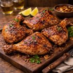 Honey Garlic Grilled Chicken Quarters