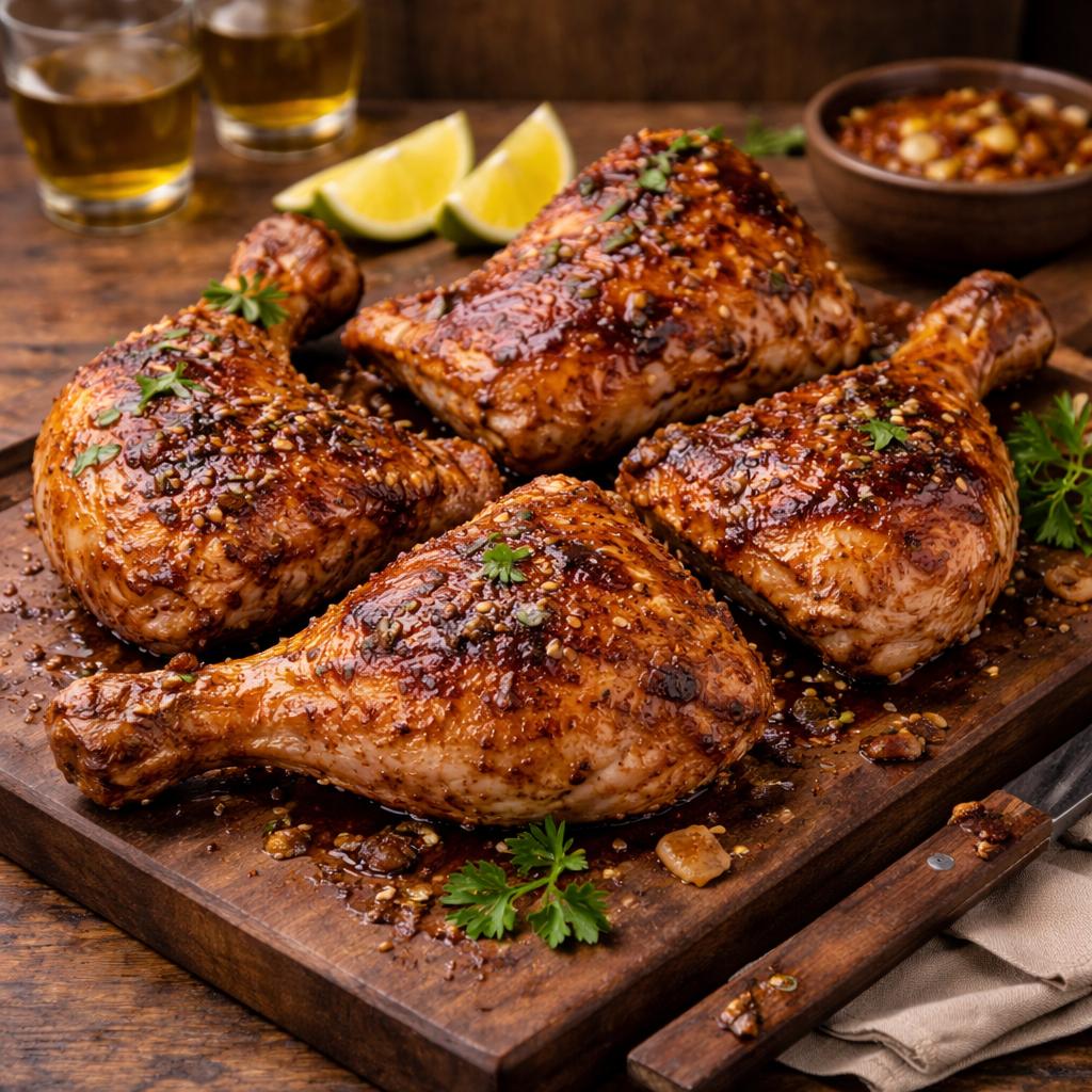 Honey Garlic Grilled Chicken Quarters Honey Garlic Grilled Chicken Quarters - Image 1